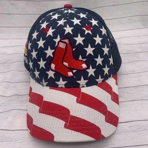 Boston Red Sox MLB USA American Flag 47 Snapback Baseball Hat Cap Stop & Shop